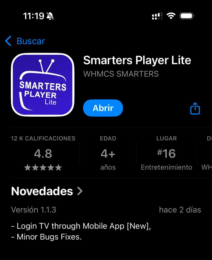 Instalar IPTV en iPhone y iPad